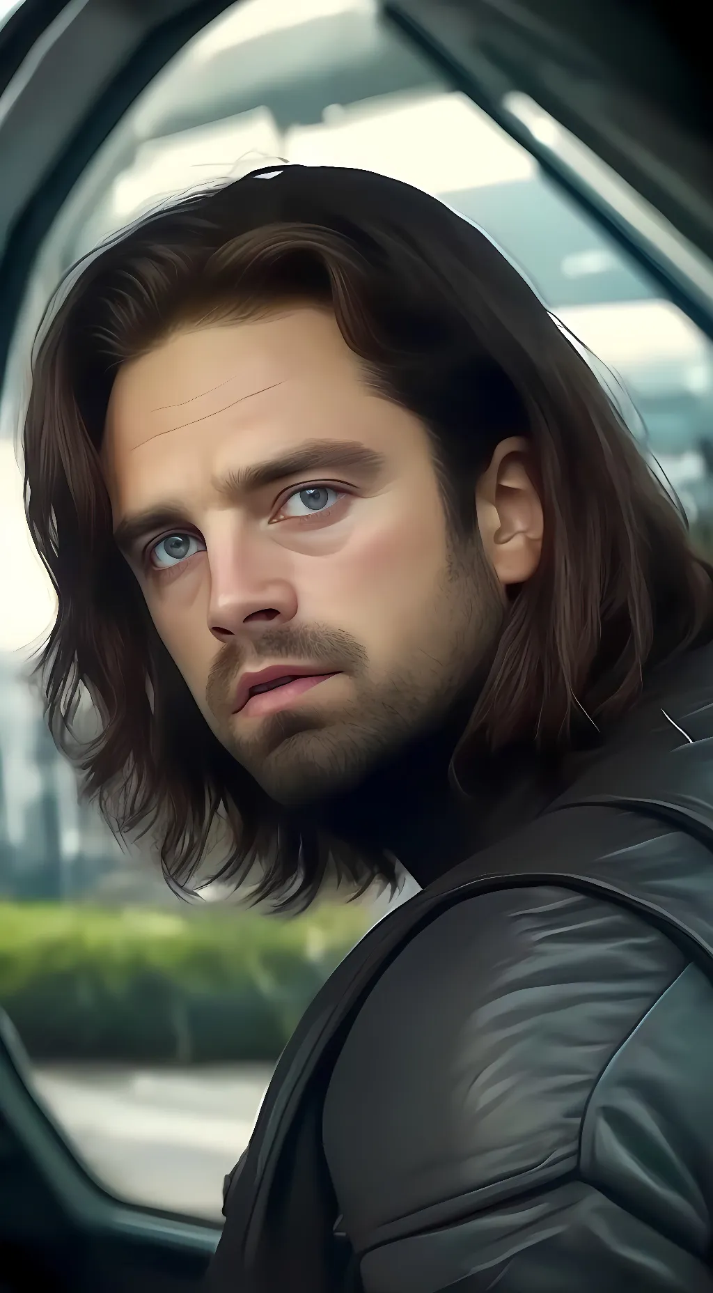 ai character: Bucky Barnes background
