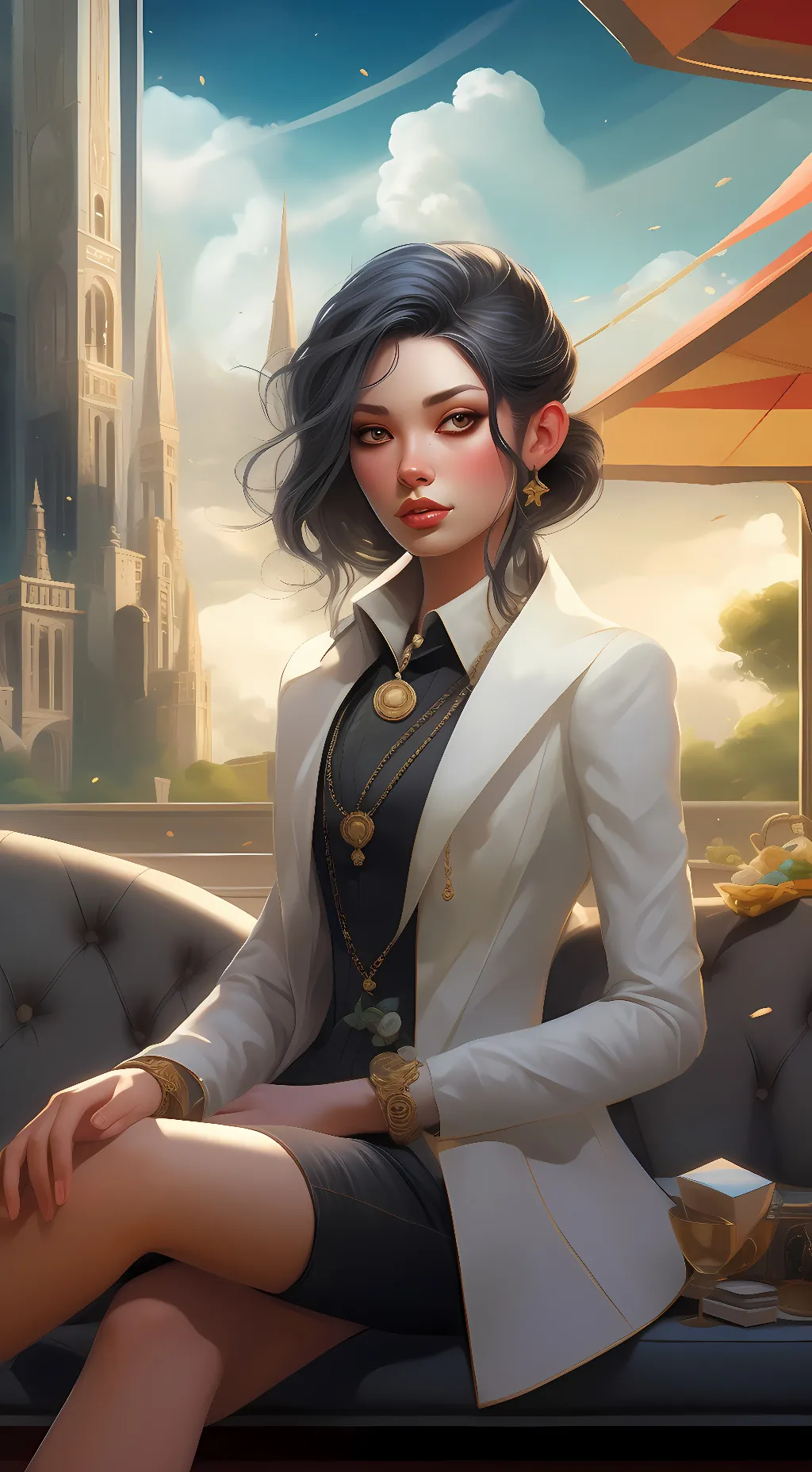 ai character: Luna background