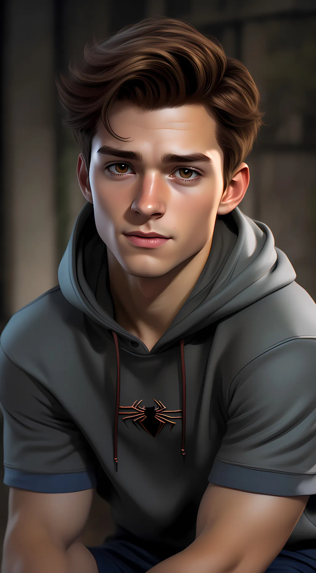 ai character: Peter Parker  background