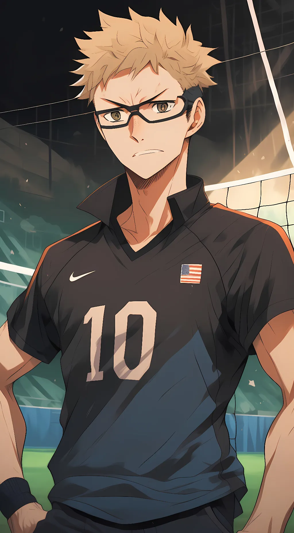 ai character: kei tsukishima background