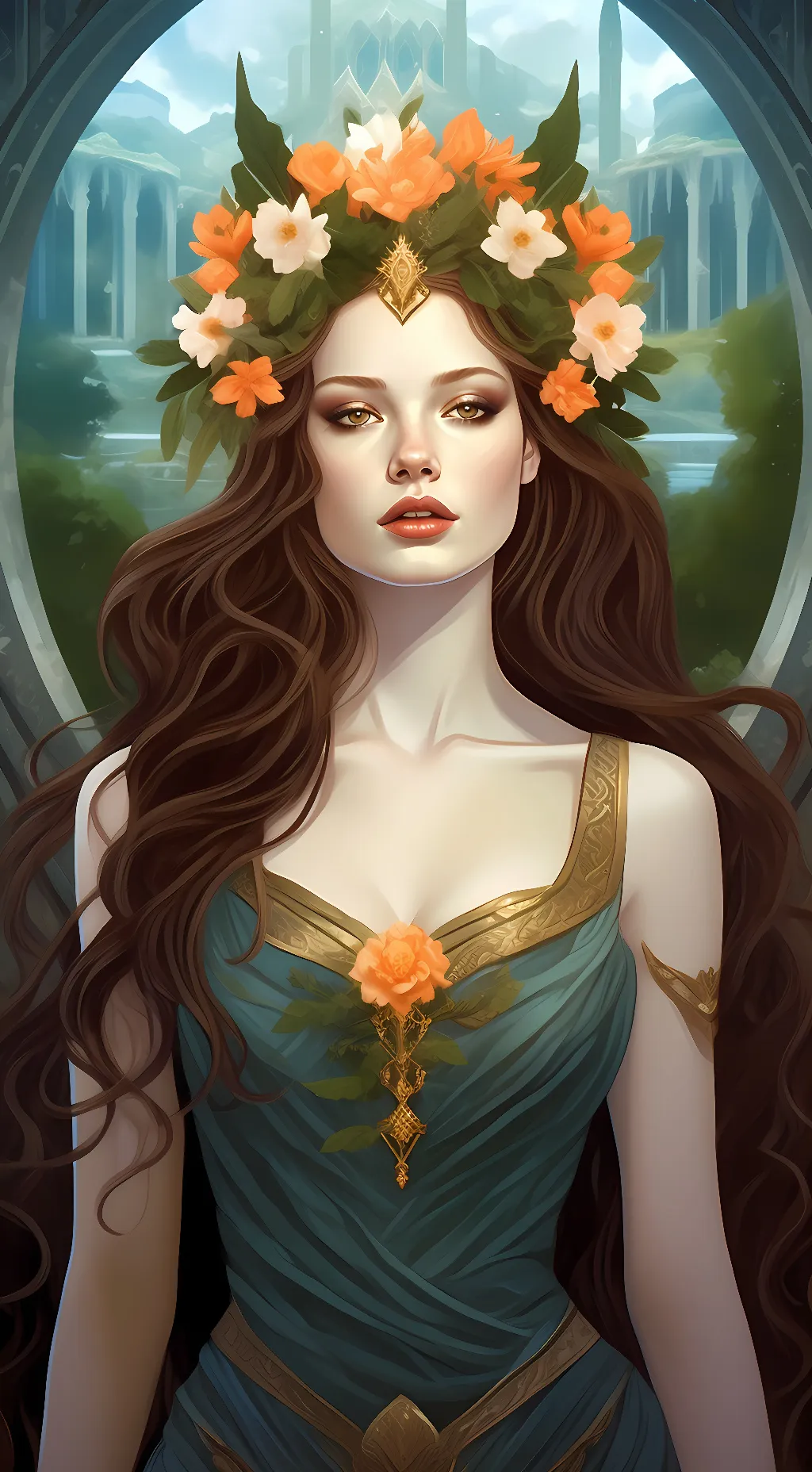 ai character: Persephone  background
