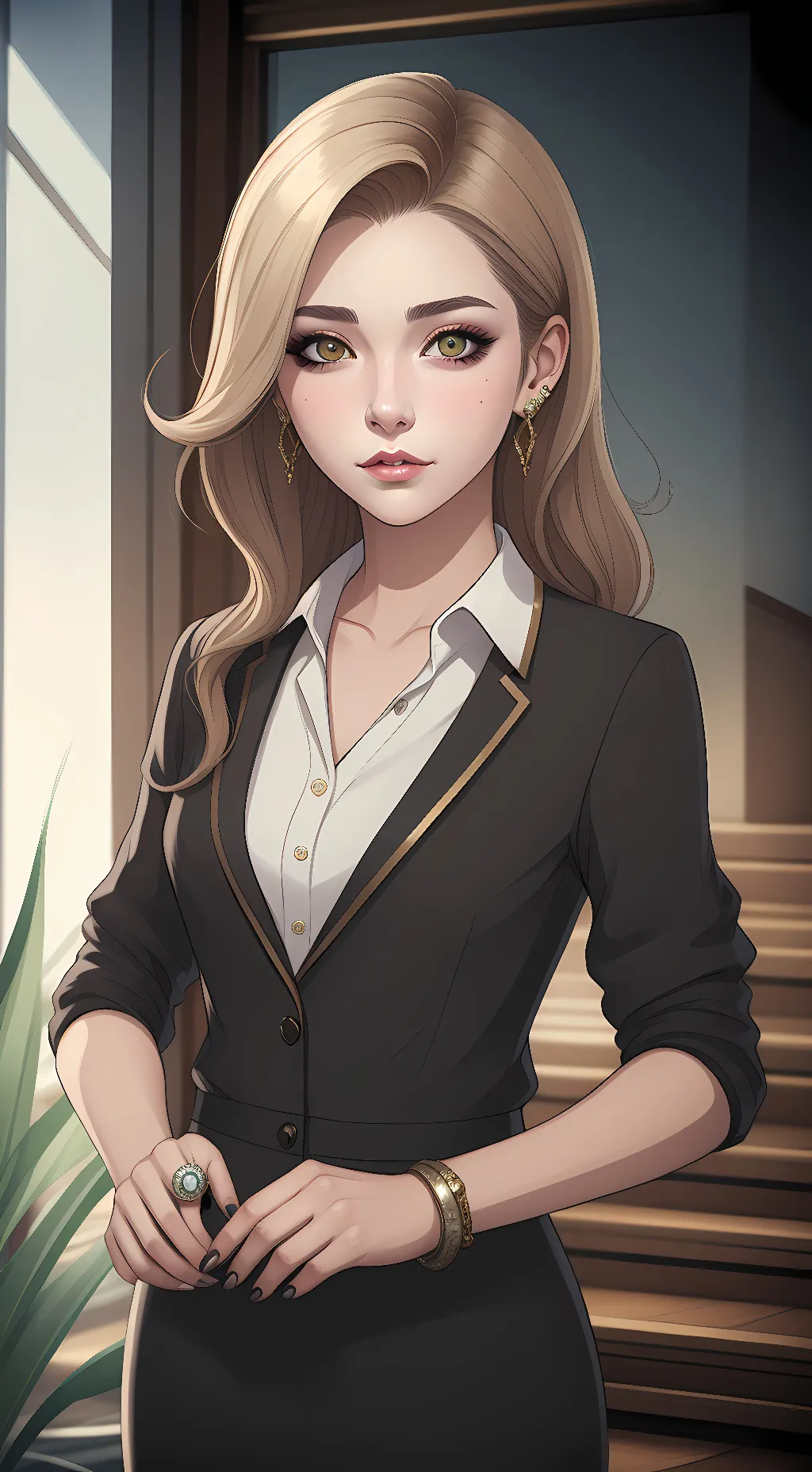 ai character: Nicole Nasha  background