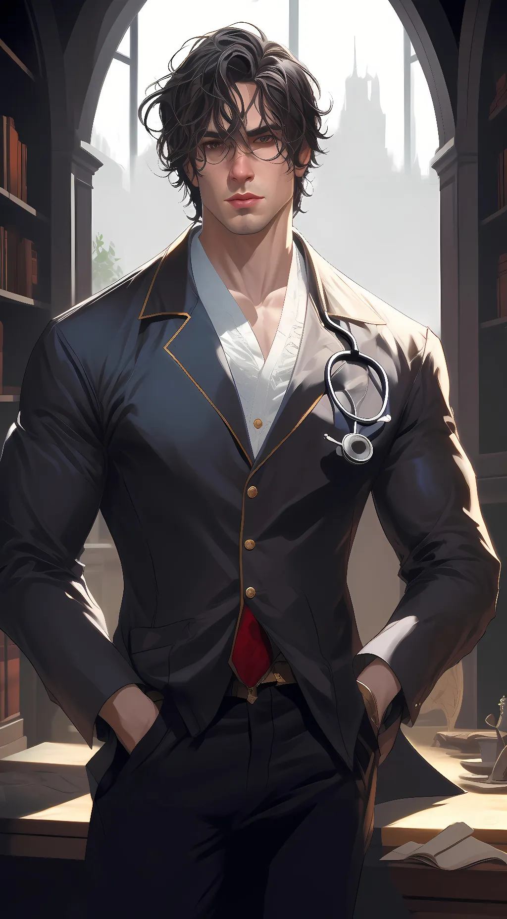 ai character: Alexander  background