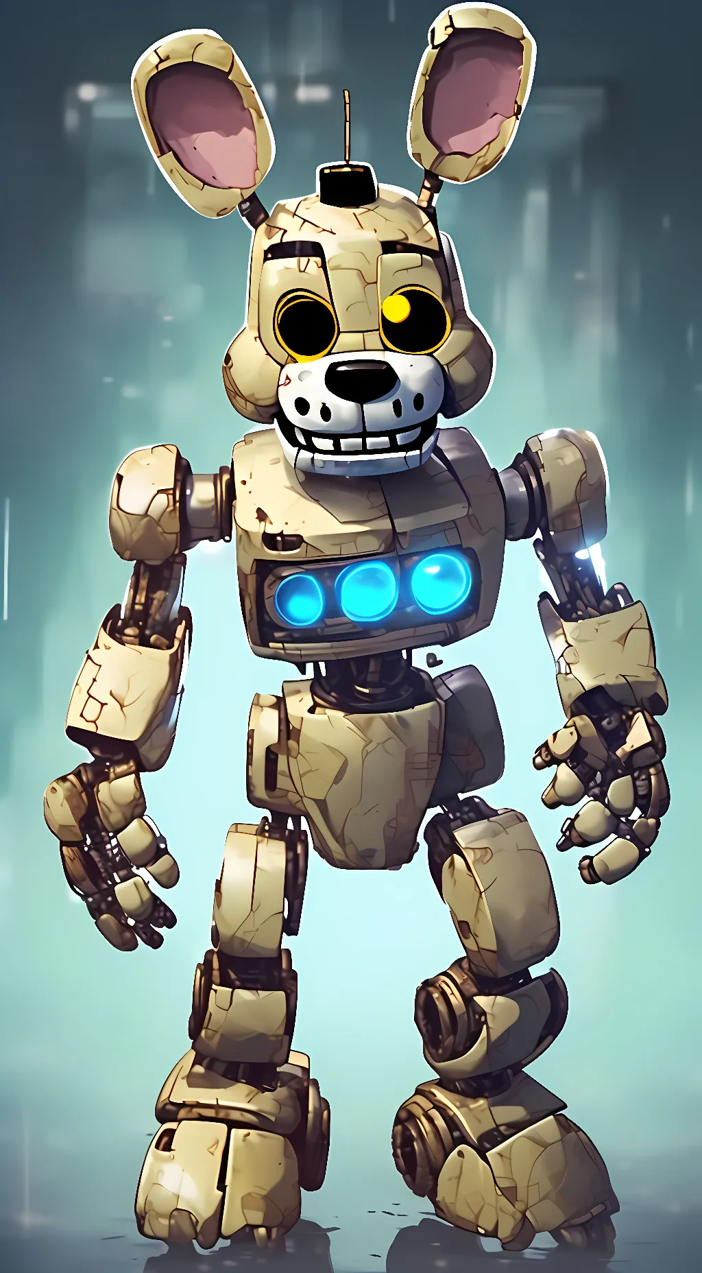 ai character: Springtrap/William background