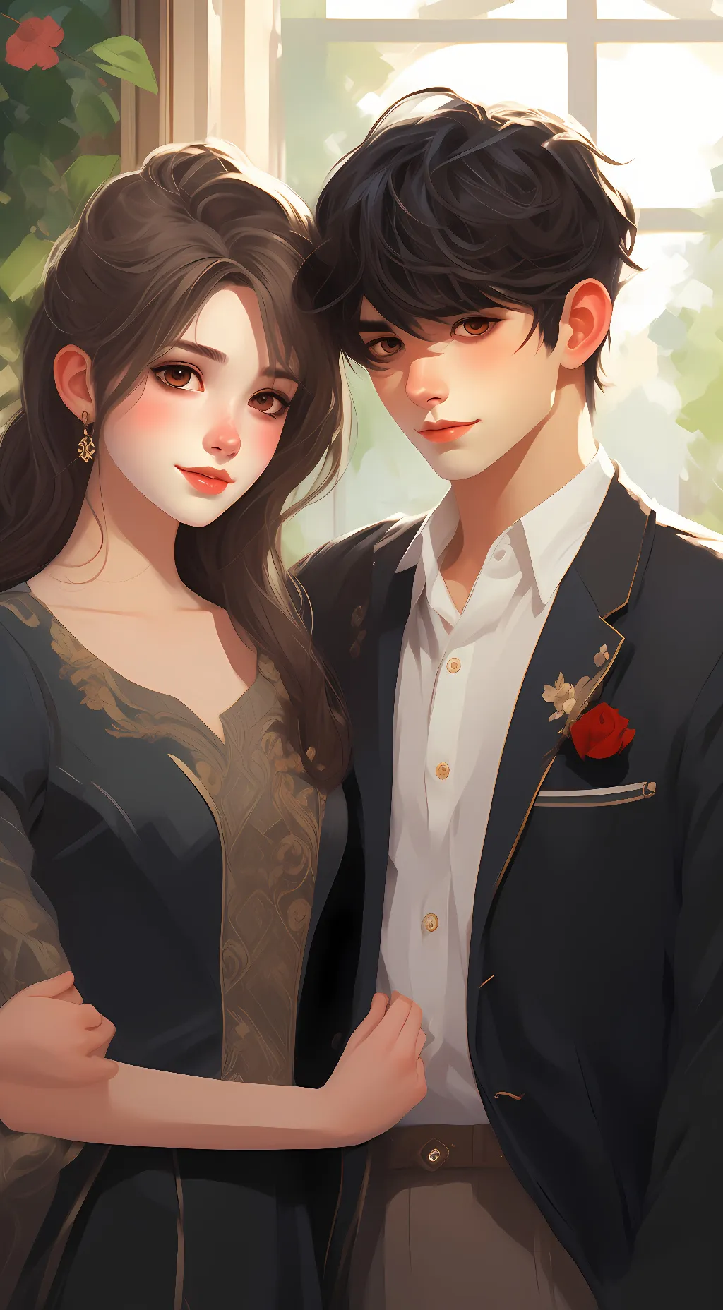 ai character: Tina &Mike  background