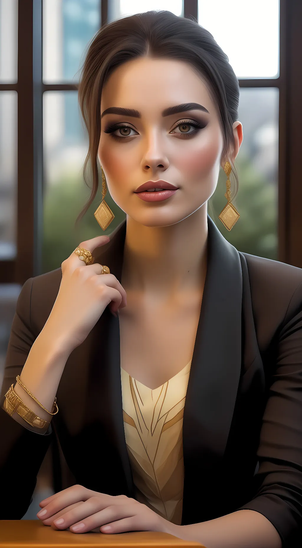 ai character: Mona background