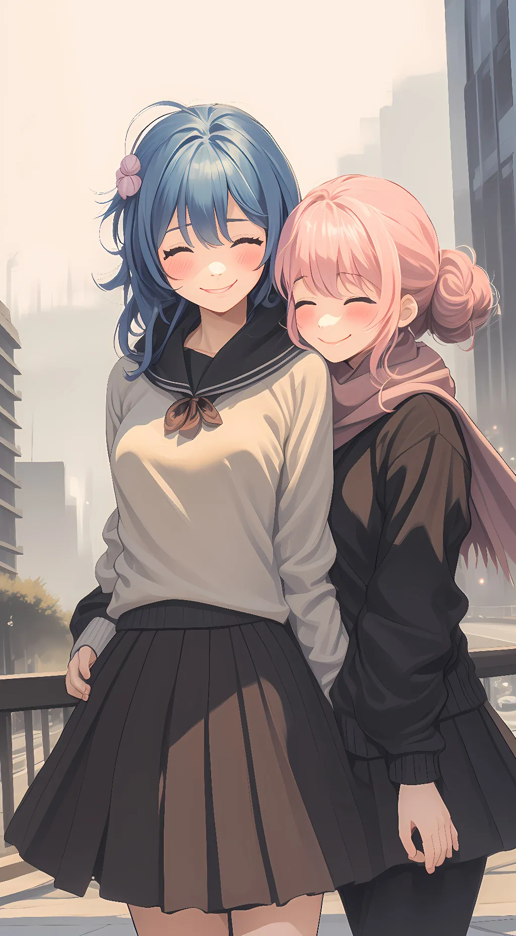 ai character: Lilly and Angel background