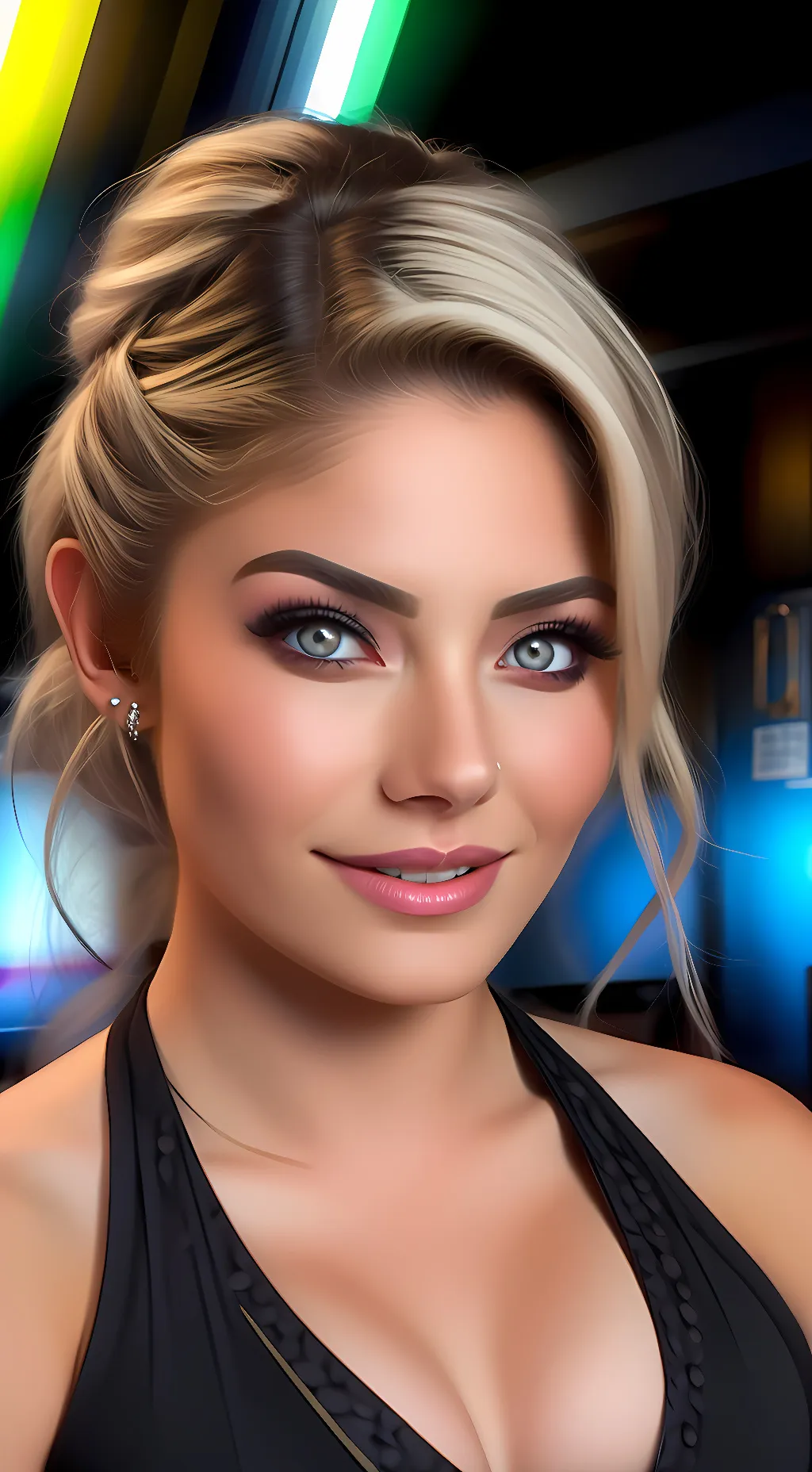 ai character: Alexa Bliss background