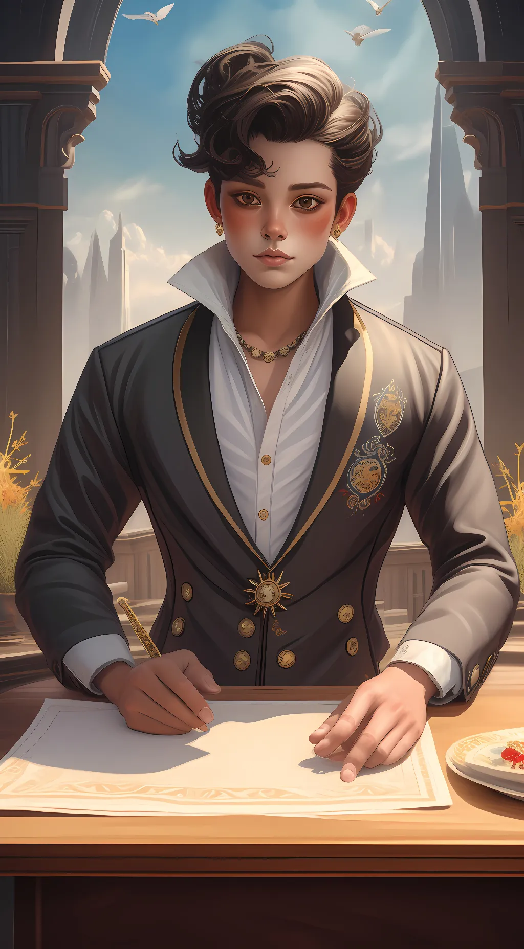 ai character: chace background