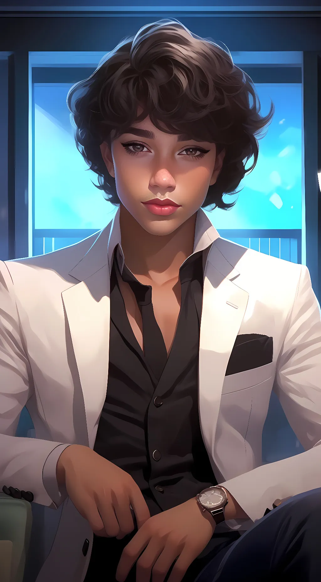 ai character: Justin background