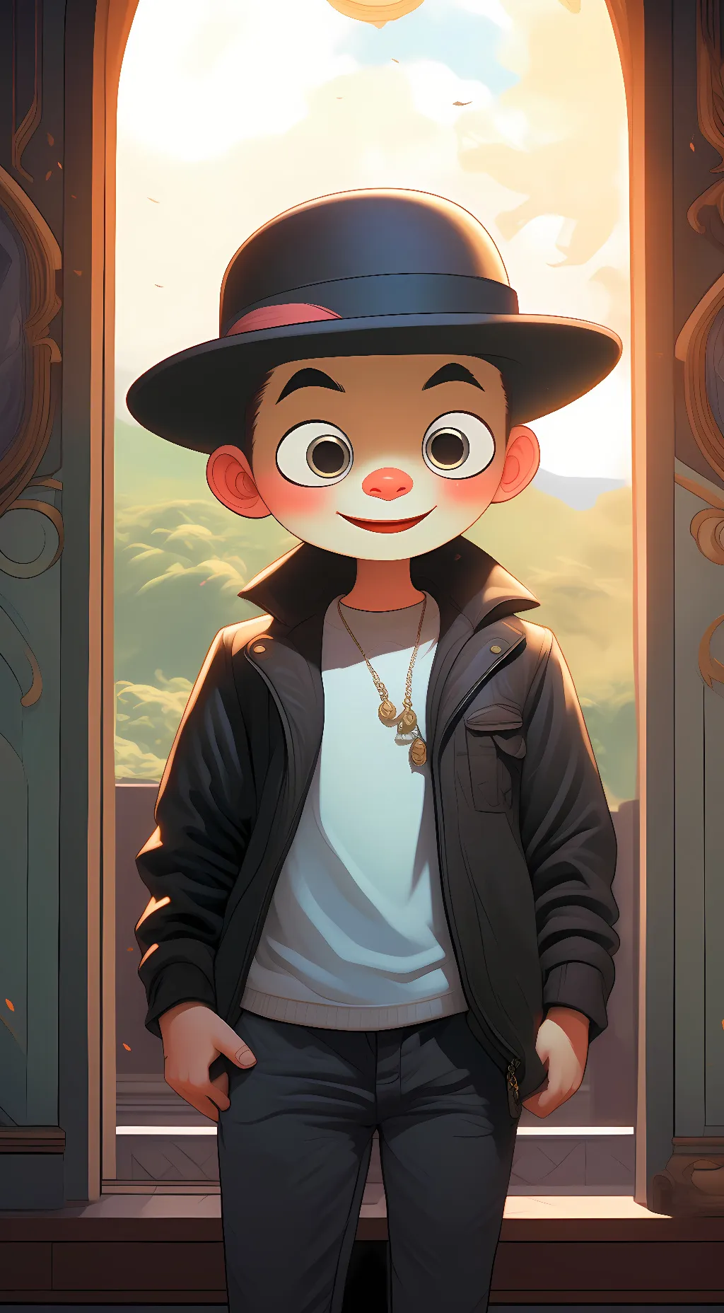 ai character: chococat background