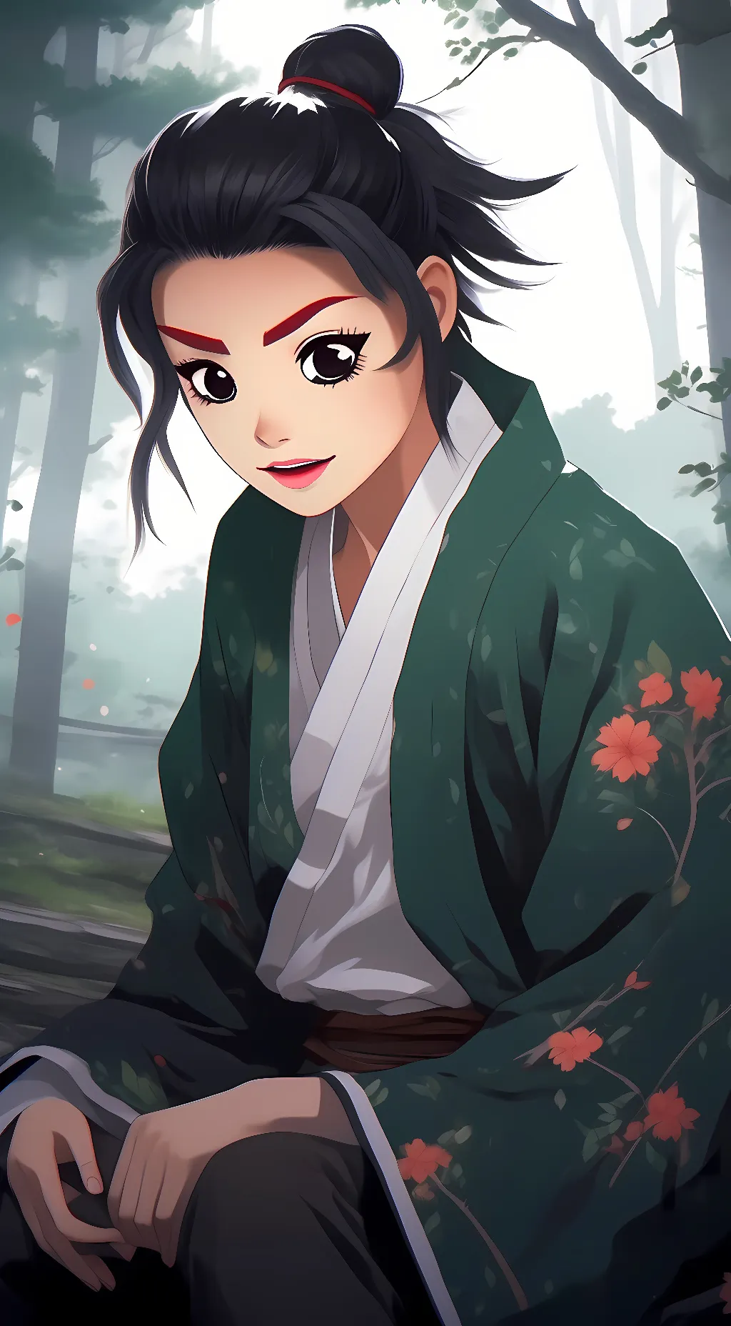 ai character: shinga  background