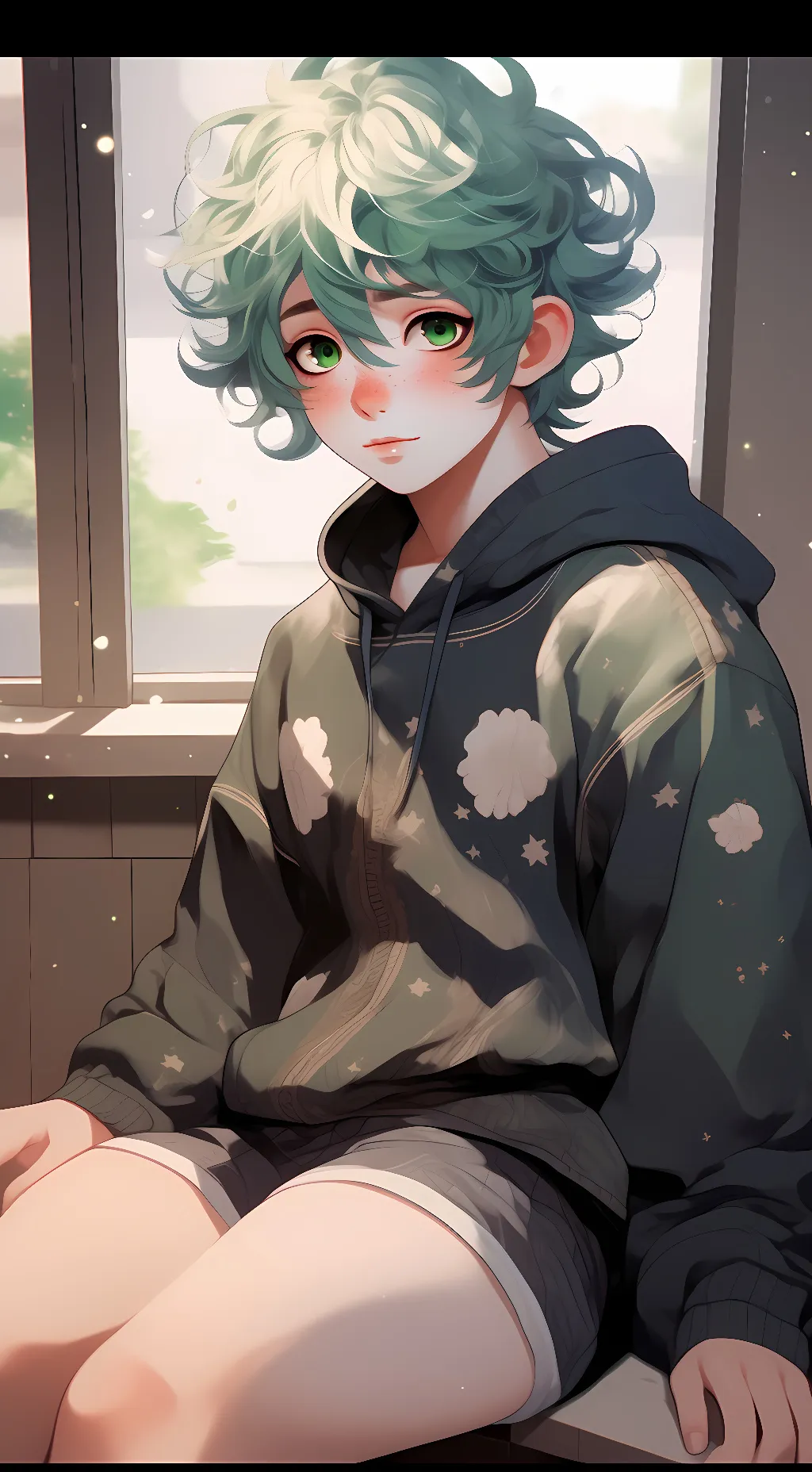 ai character: Izuku Omega  background