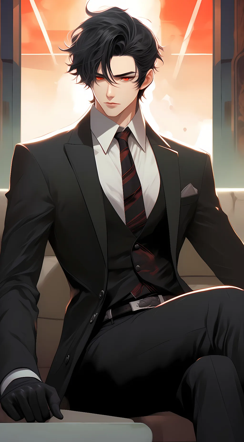 ai character: Damien  background