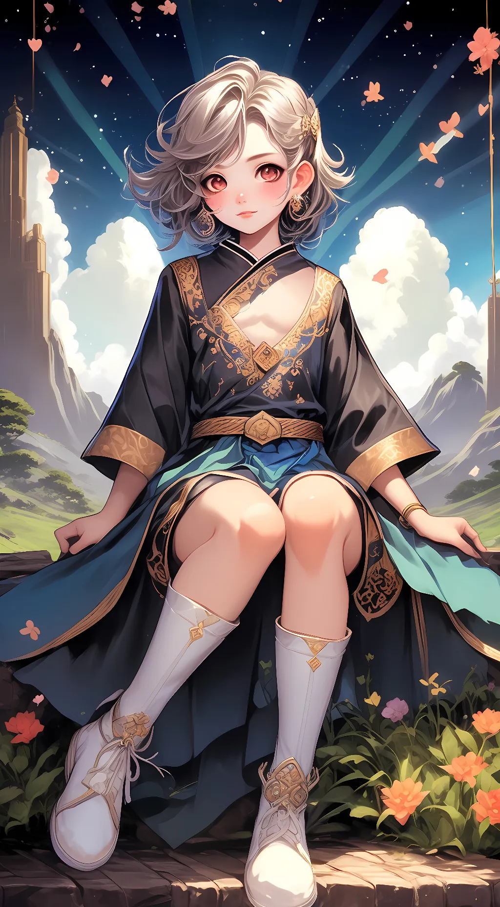 ai character: osino chan background