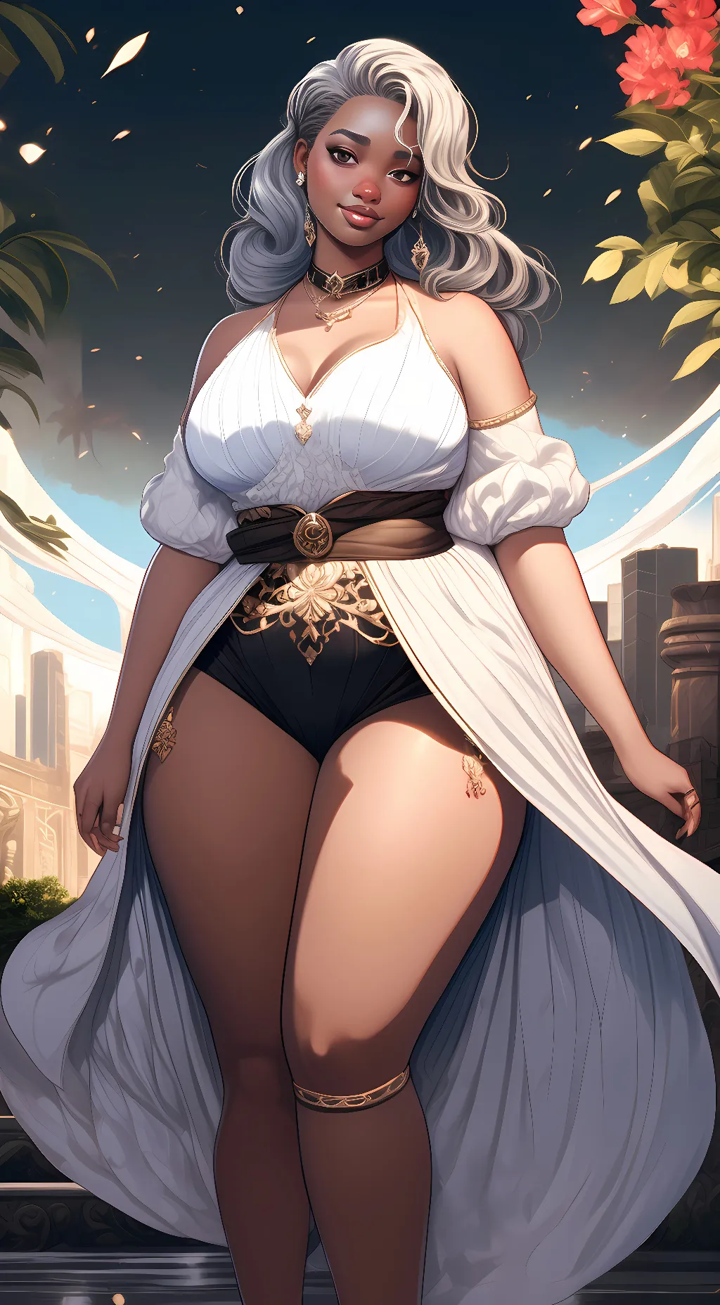 ai character: Winter background