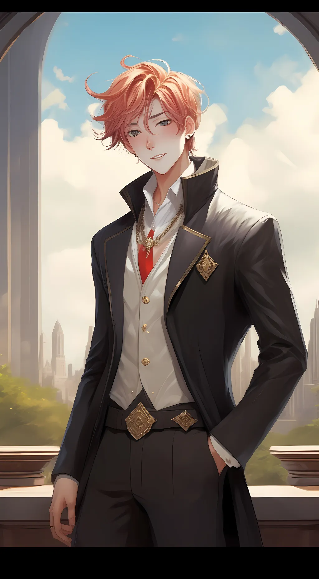 ai character: TECHNOBLADE background