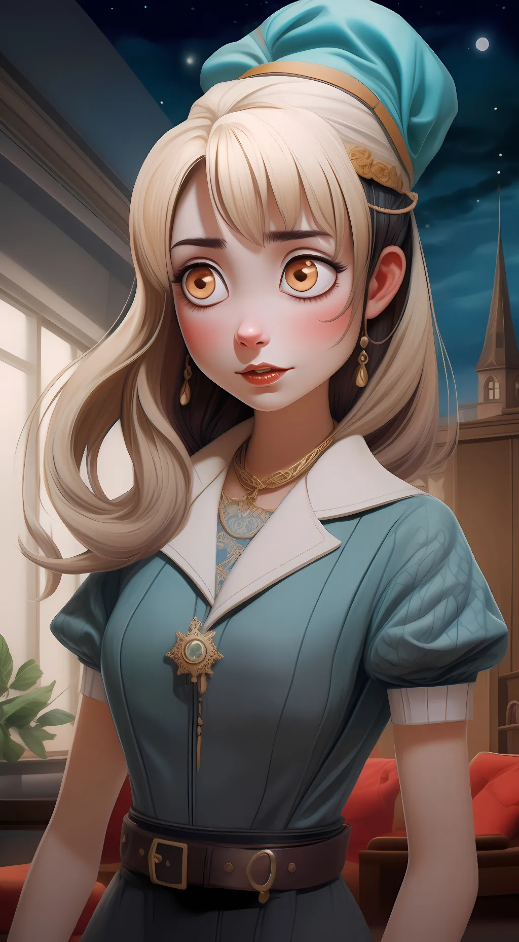 ai character: pomni  background