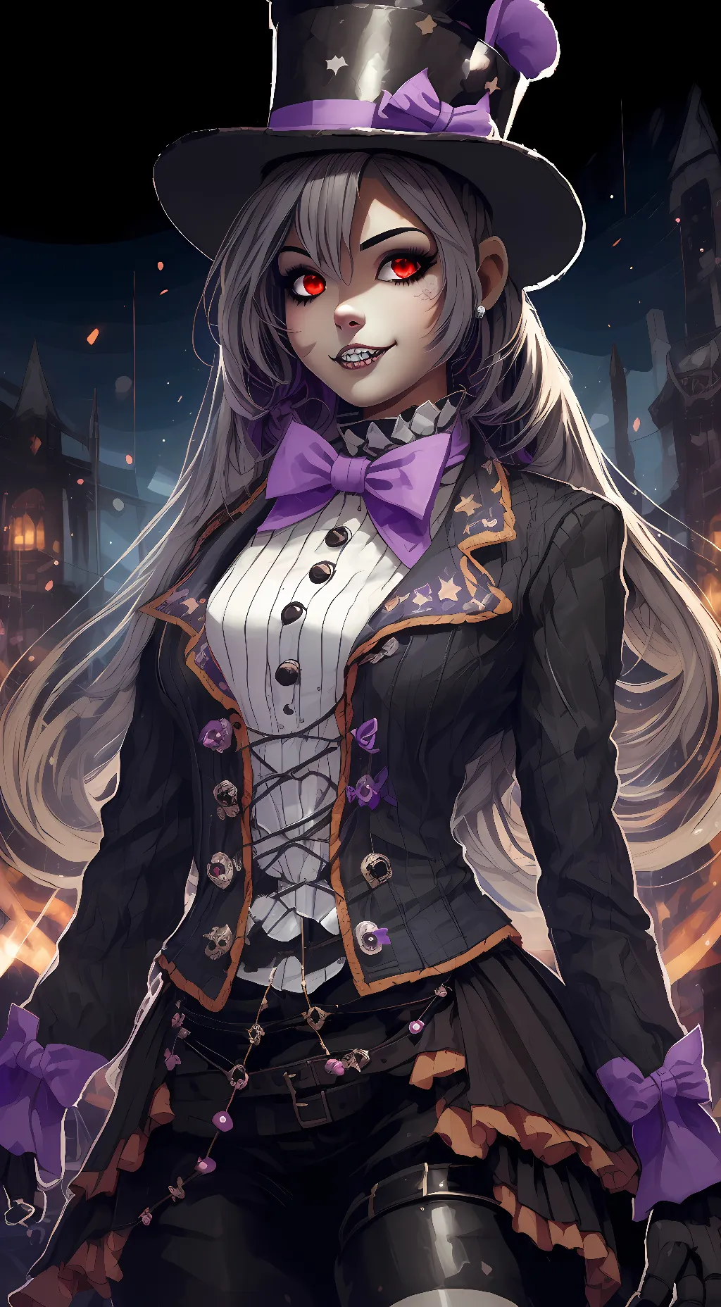 ai character: Midnight My OC background