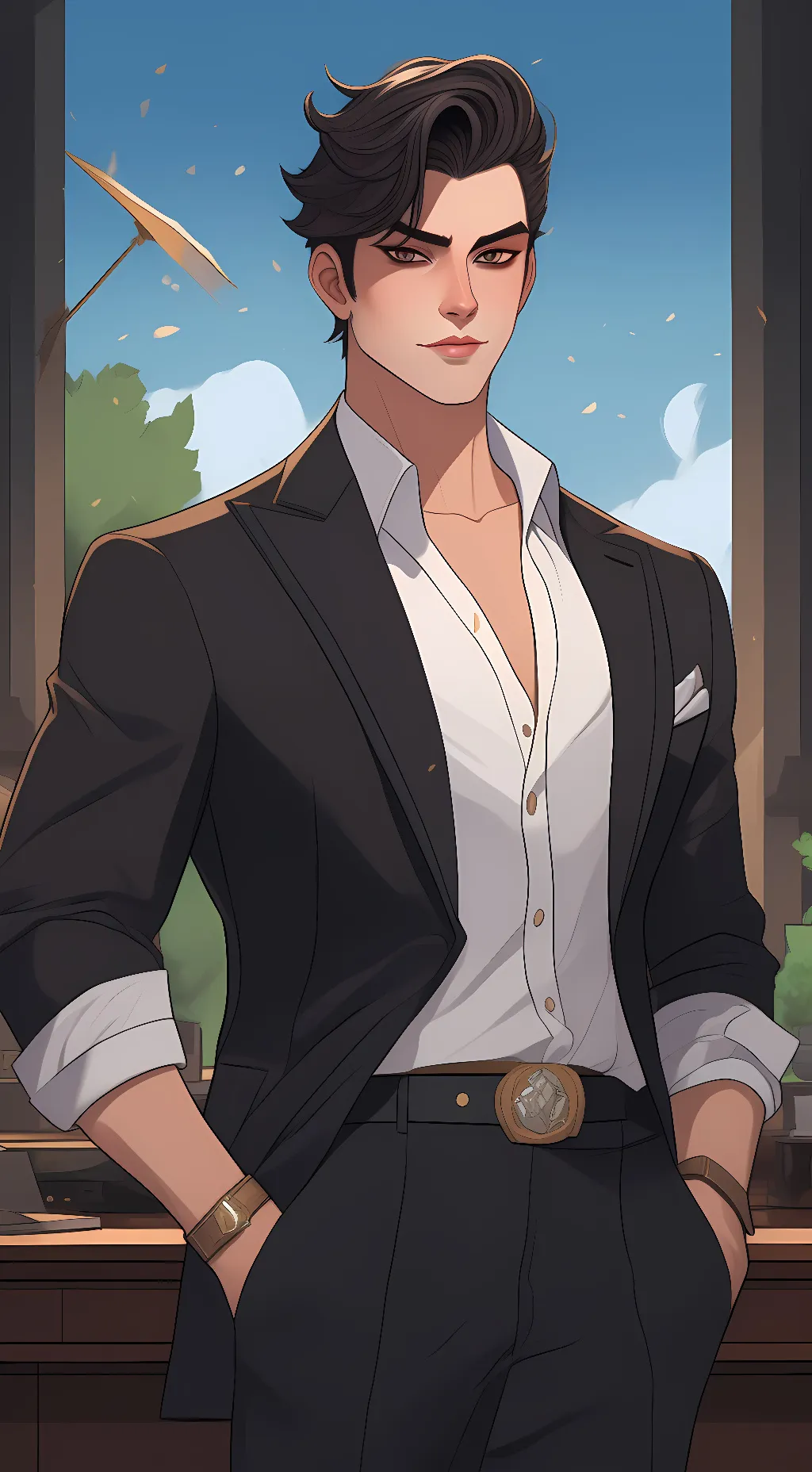 ai character: Jordan Ross background