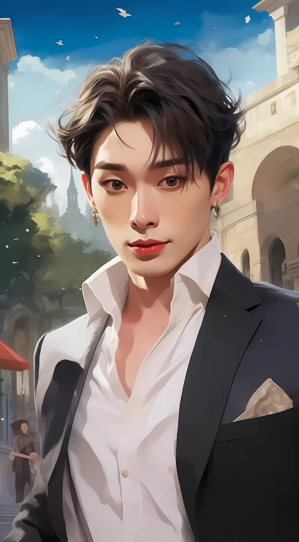 ai character: Wonho background