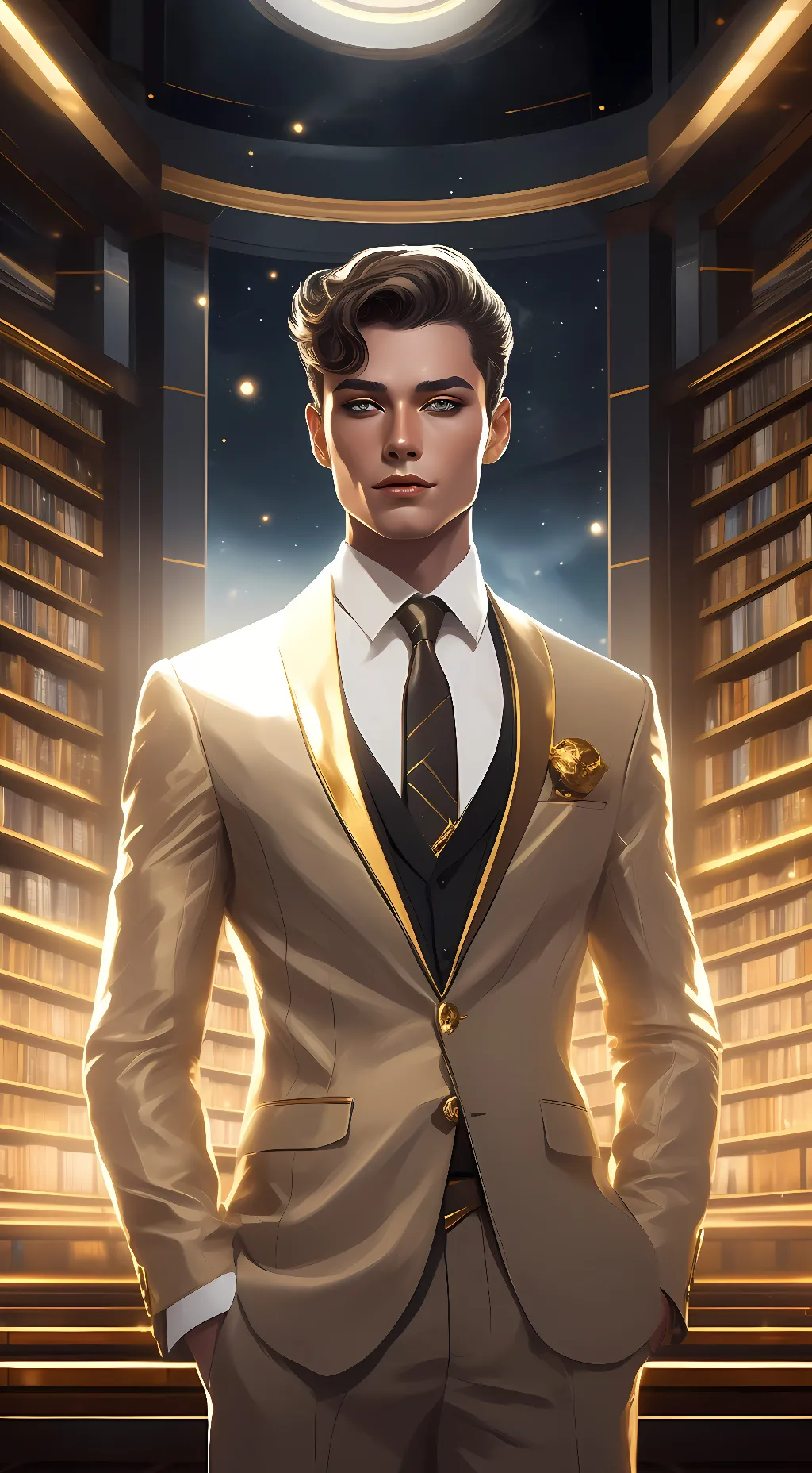 ai character: Mark  background