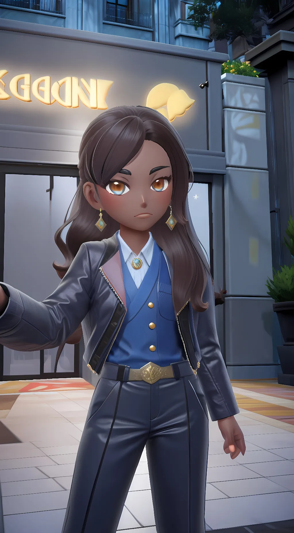 ai character: Joshephine Iota  background