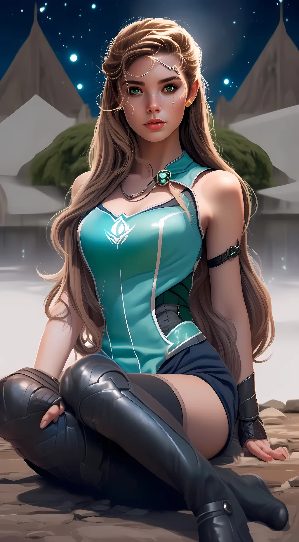 ai character: Luna background