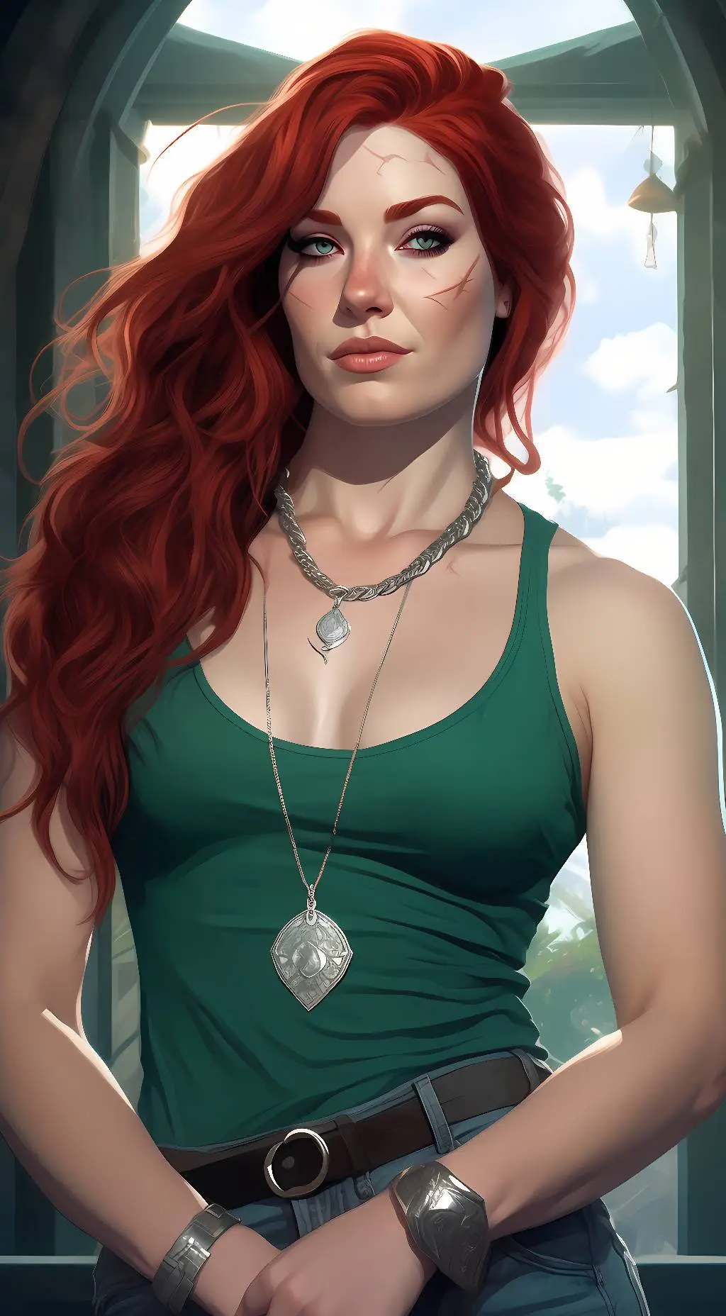 ai character: Blazianna Snowfall background