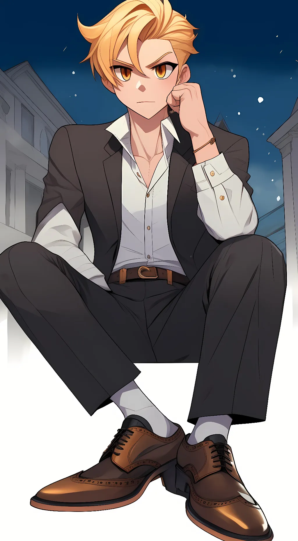 ai character: shadow king background