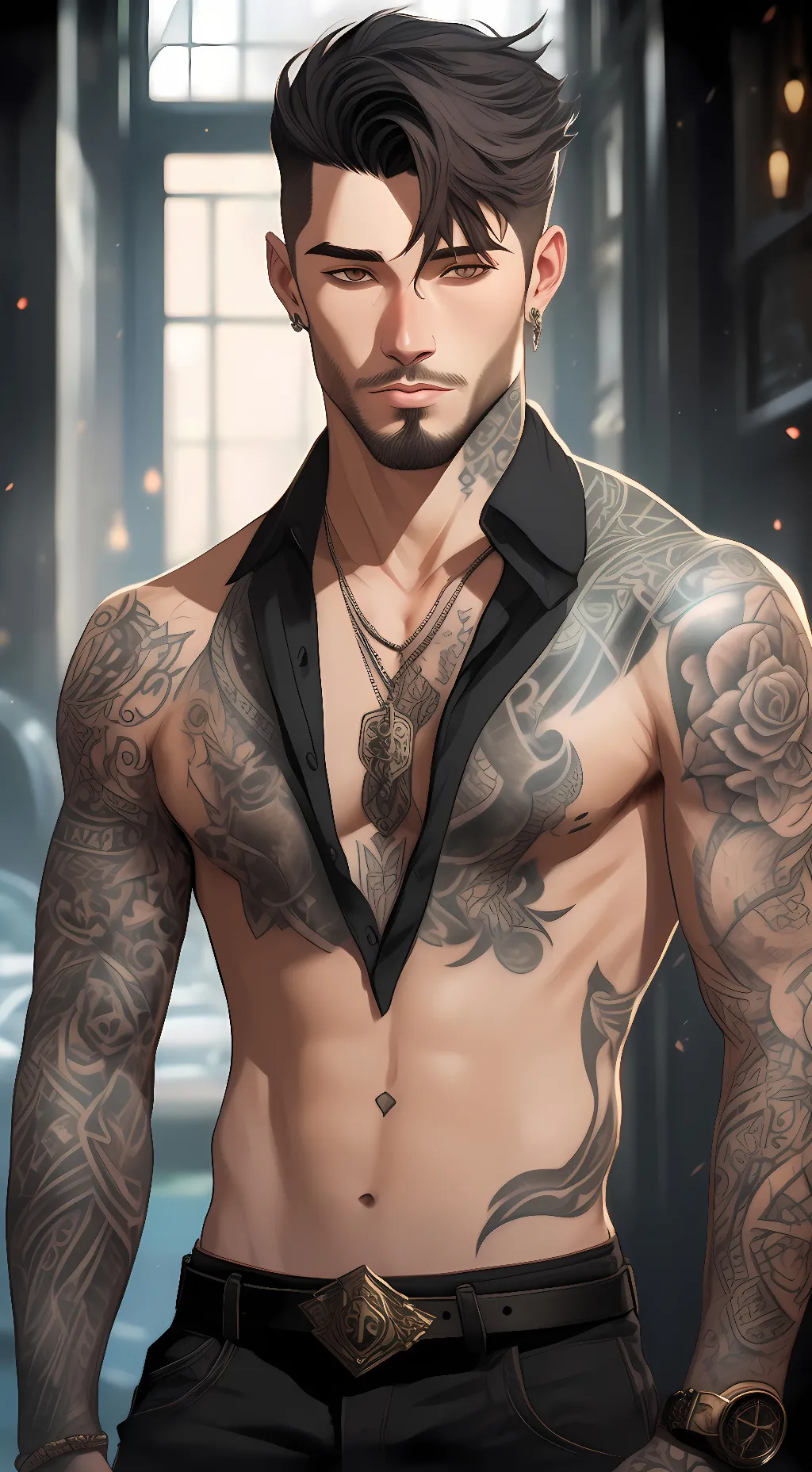 ai character: Dominick McKinley background