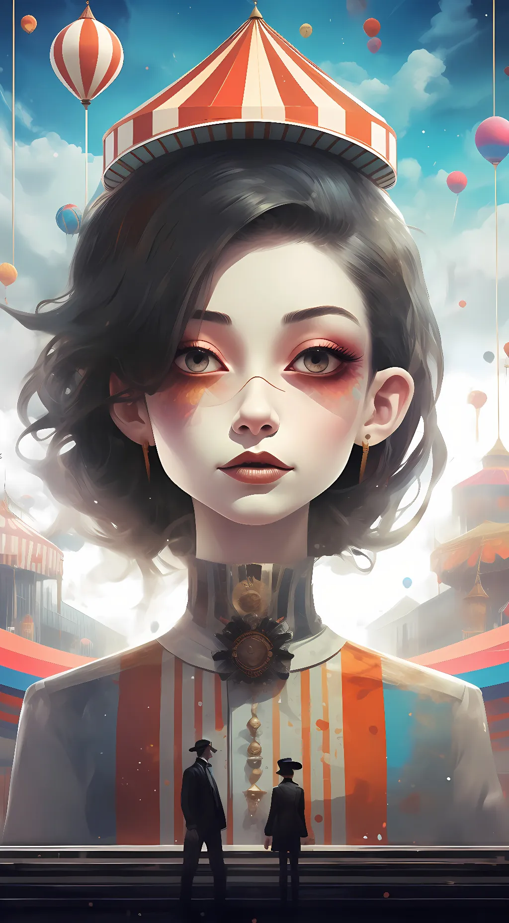 ai character: Glitch background