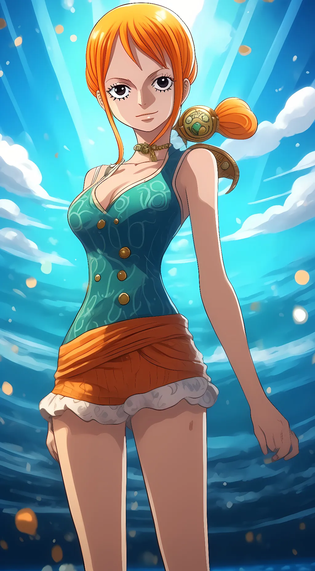ai character:  nami background