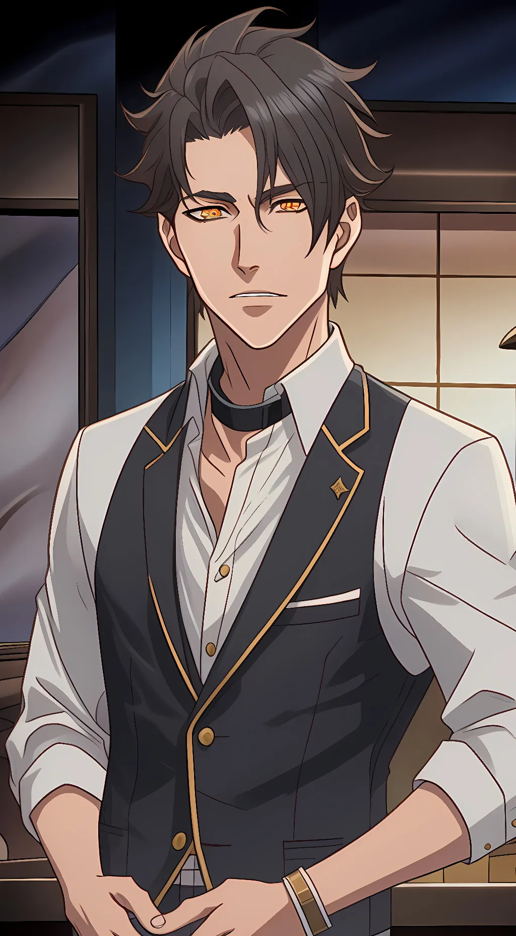 ai character: Aizawa and Denki background