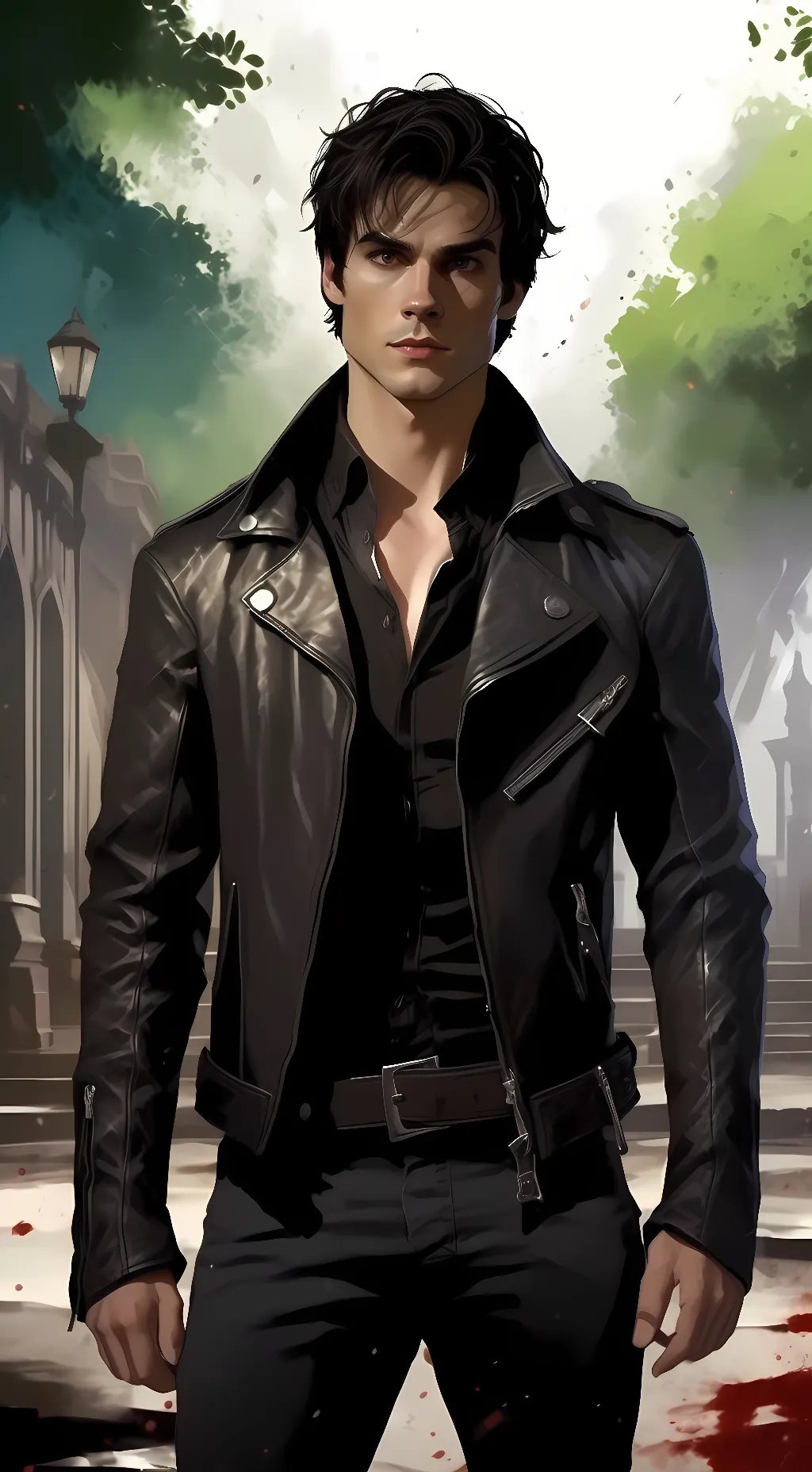 ai character: Damon Salvatore  background