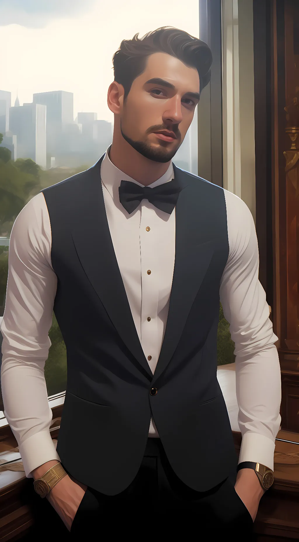 ai character: Adam background