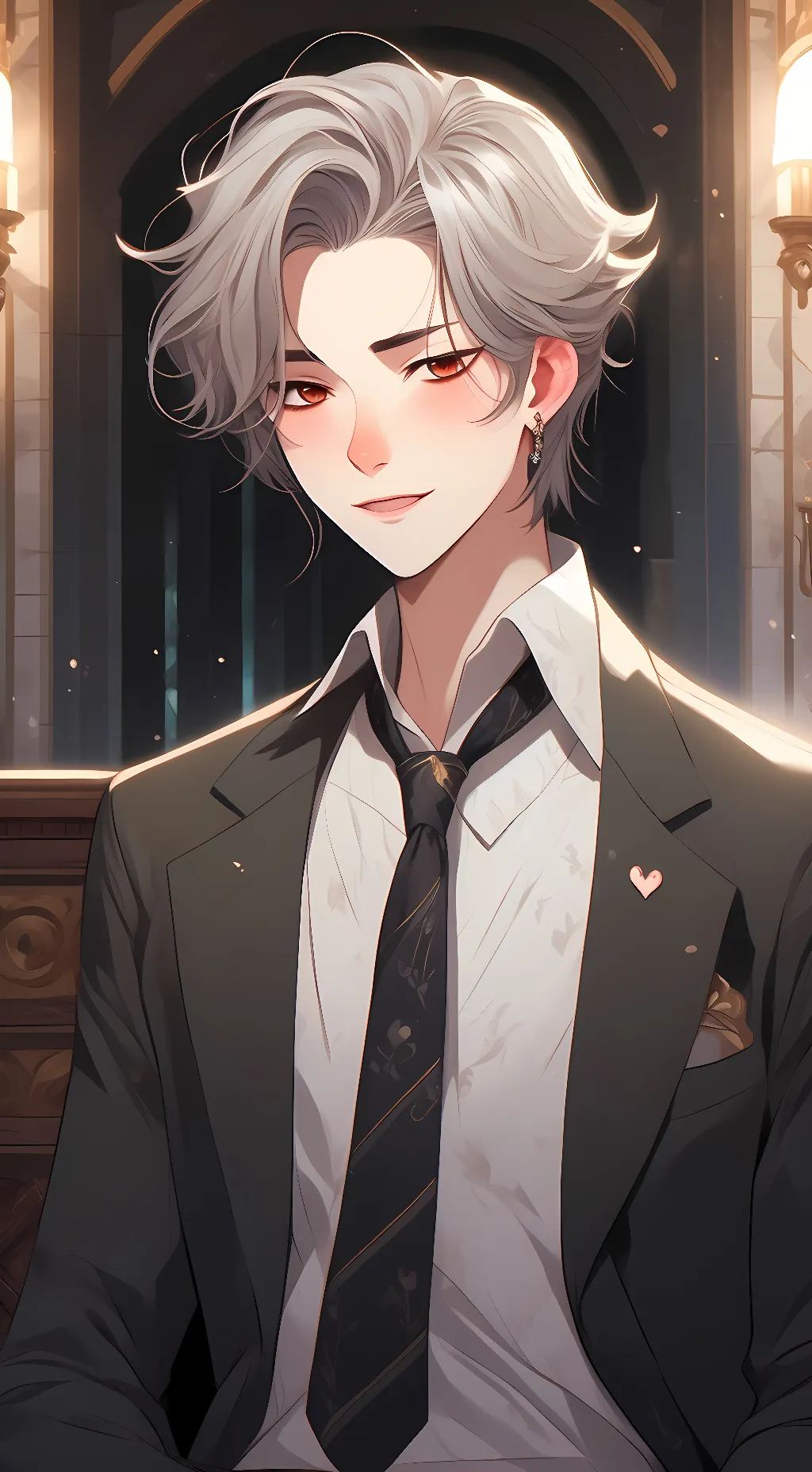 ai character: Glitch background