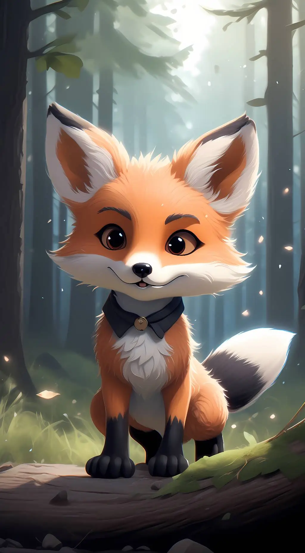 ai character: foxy the fox background