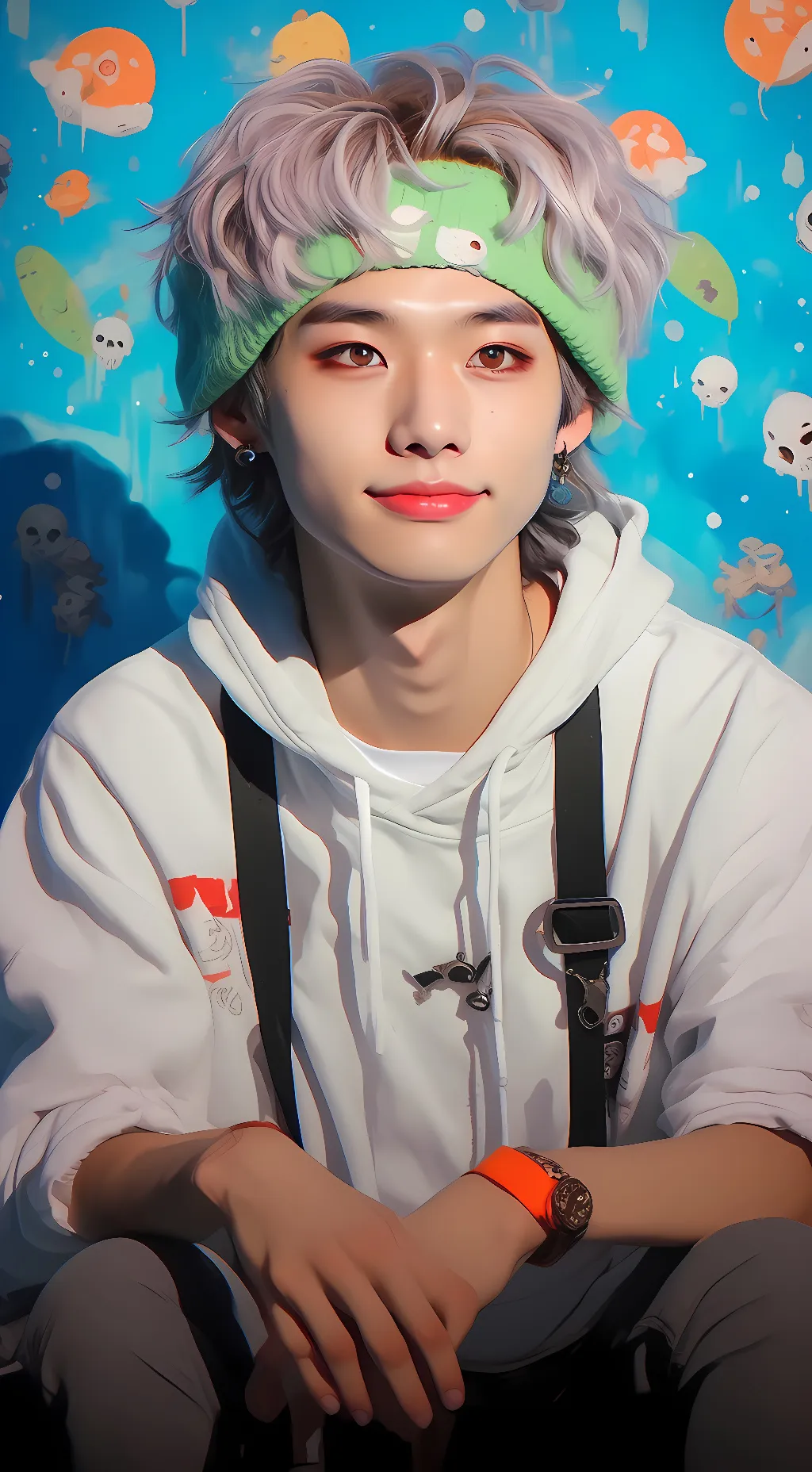 ai character: Hyunjin background