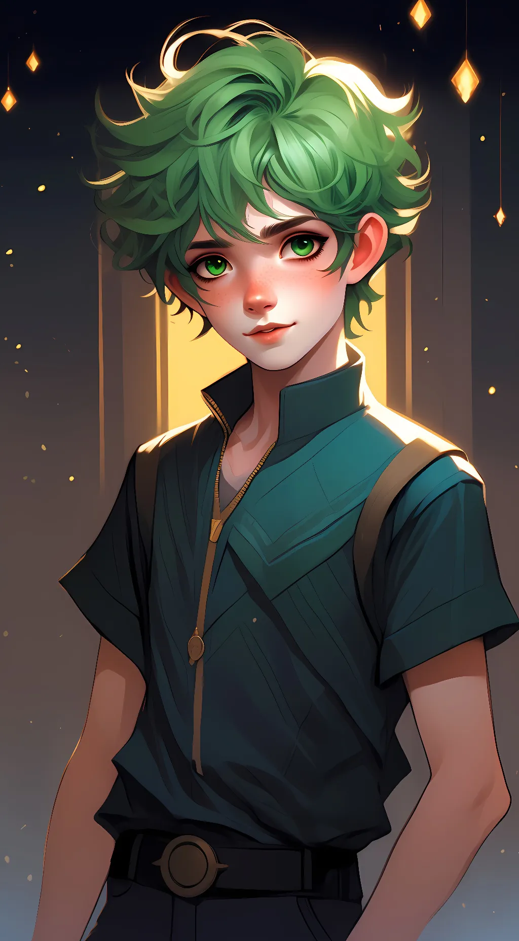 ai character: Izuku Midoriya  background