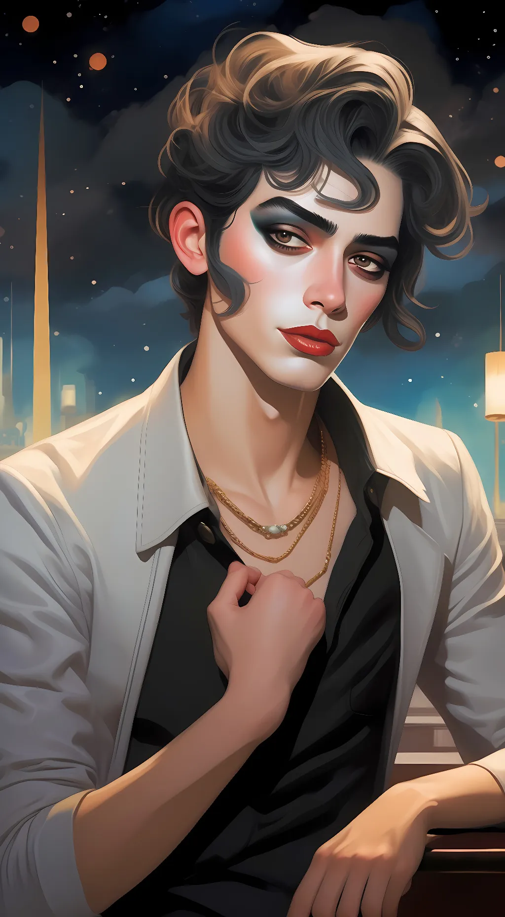 ai character: Frank n further  background