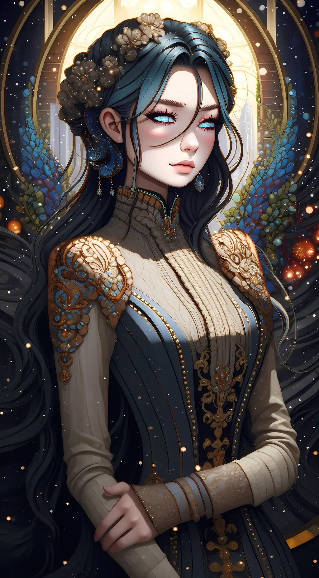 ai character: nova star background