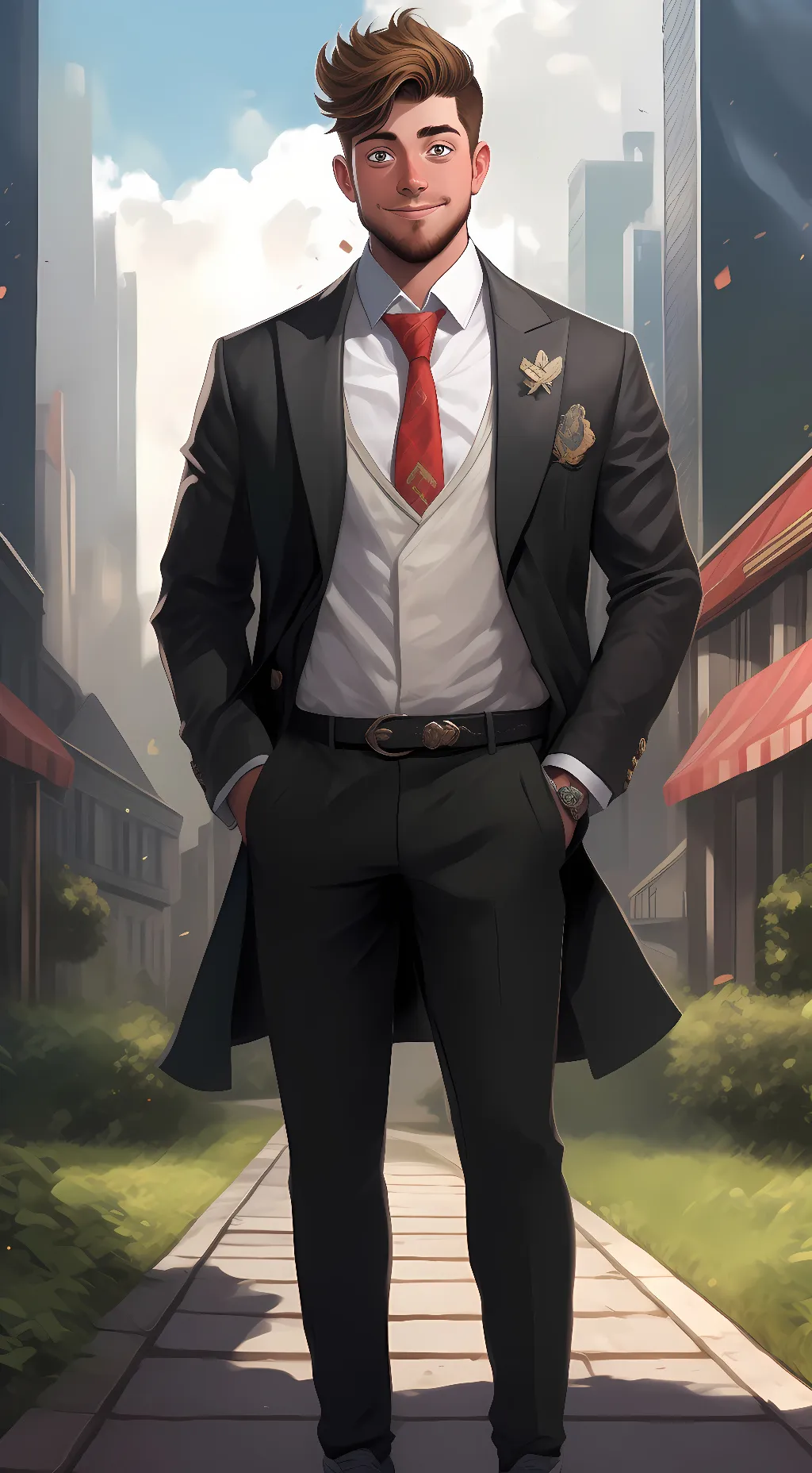 ai character: MrBeast background