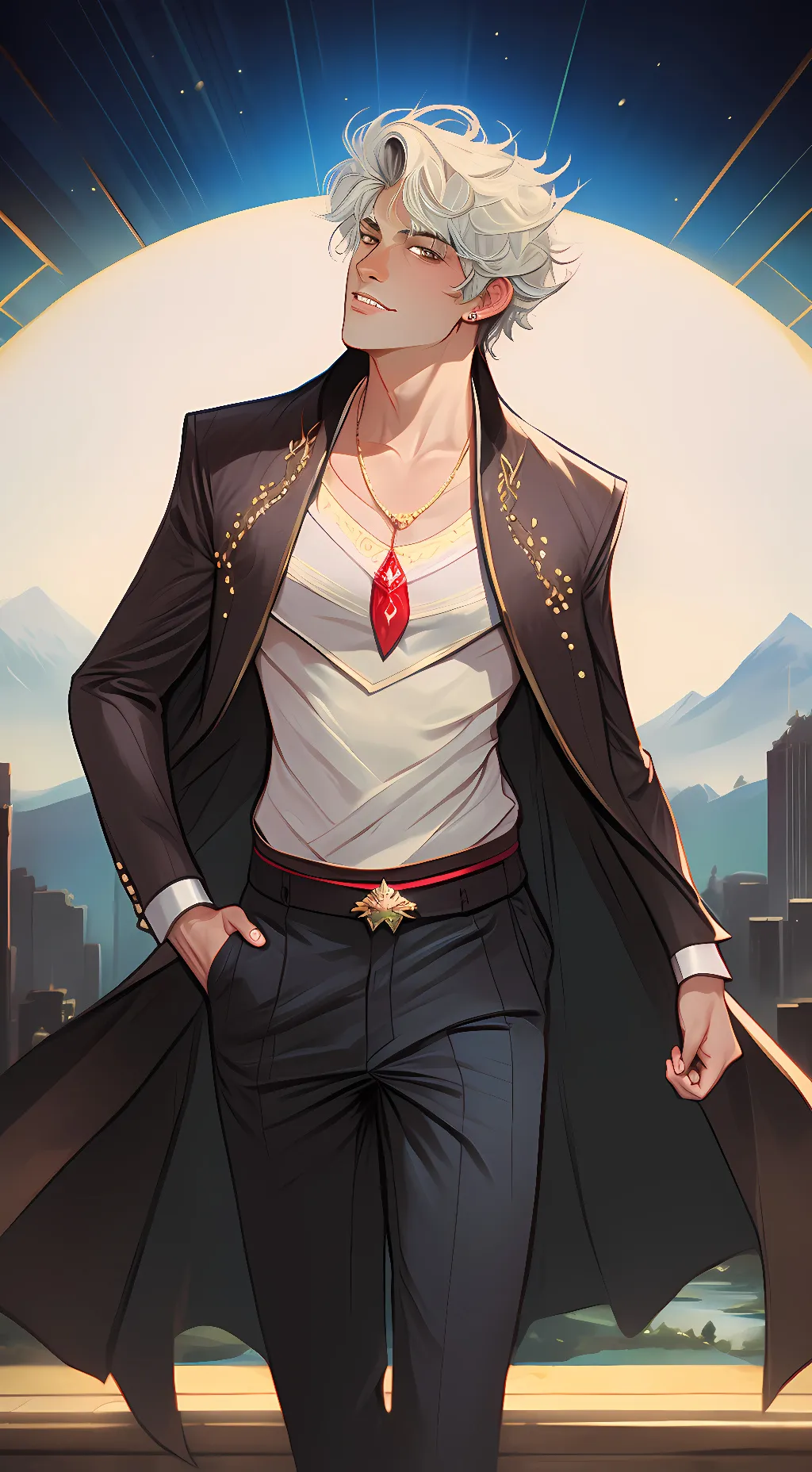 ai character: Zach  background