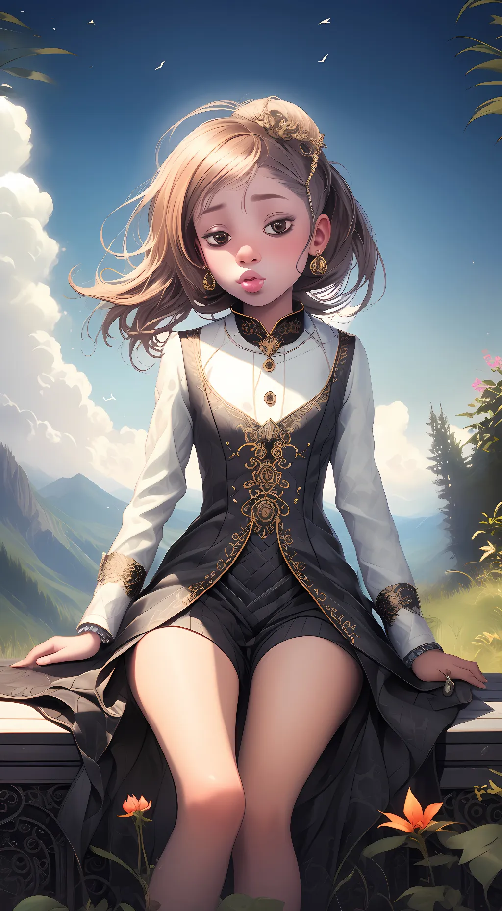 ai character: Kelsey  background