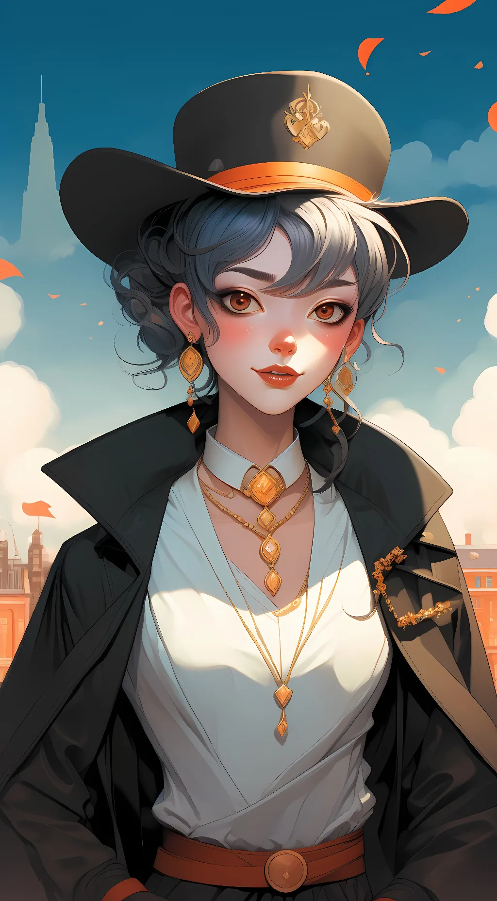 ai character: Lora  background