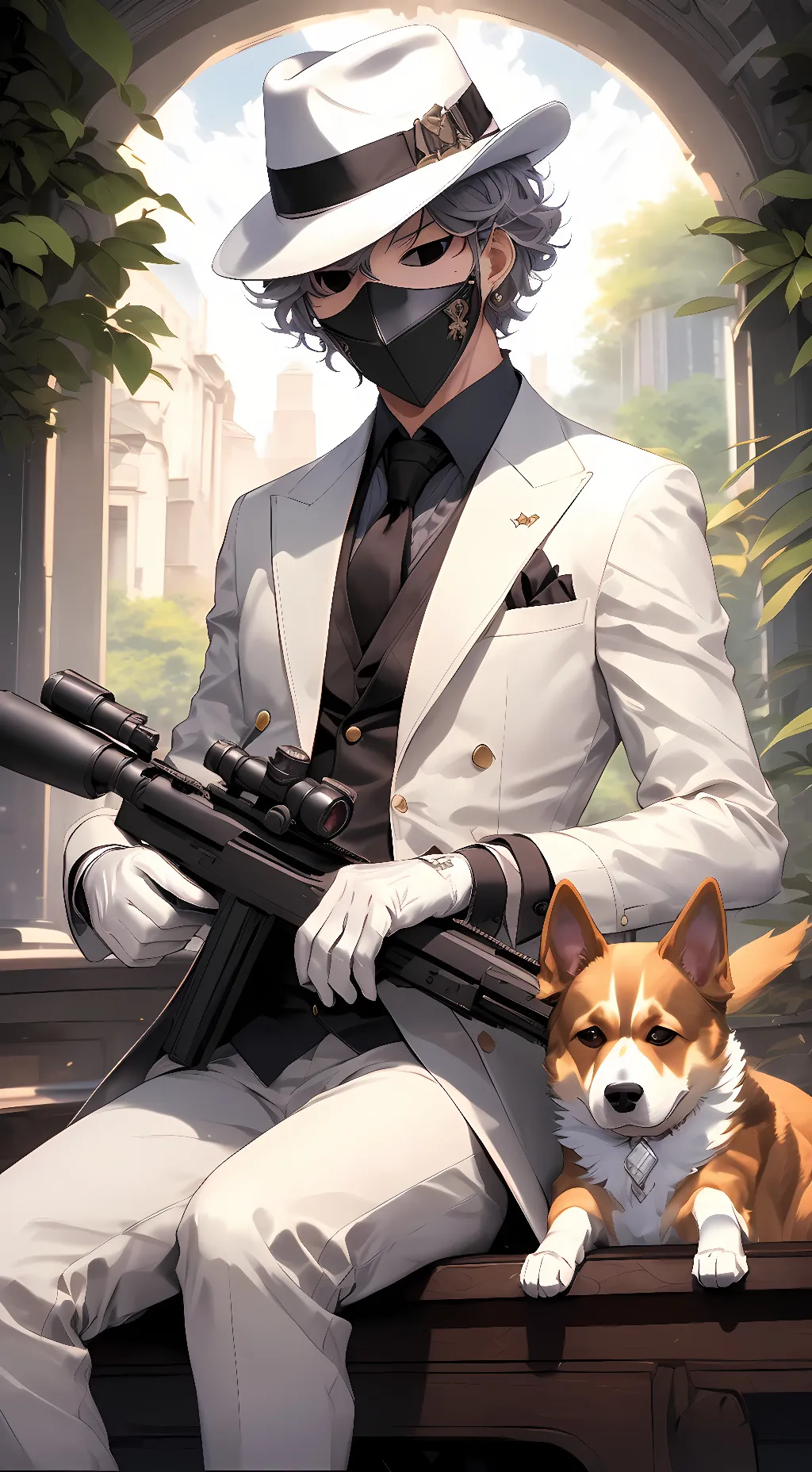 ai character: Sniper Mask background