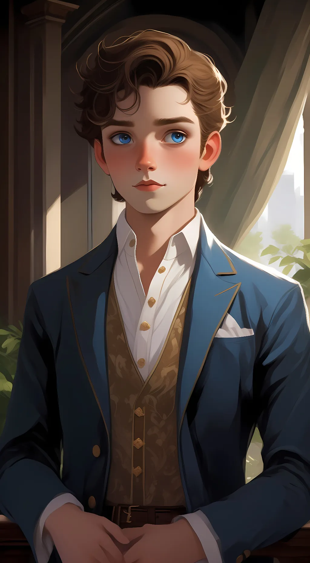 ai character: Zander hall background