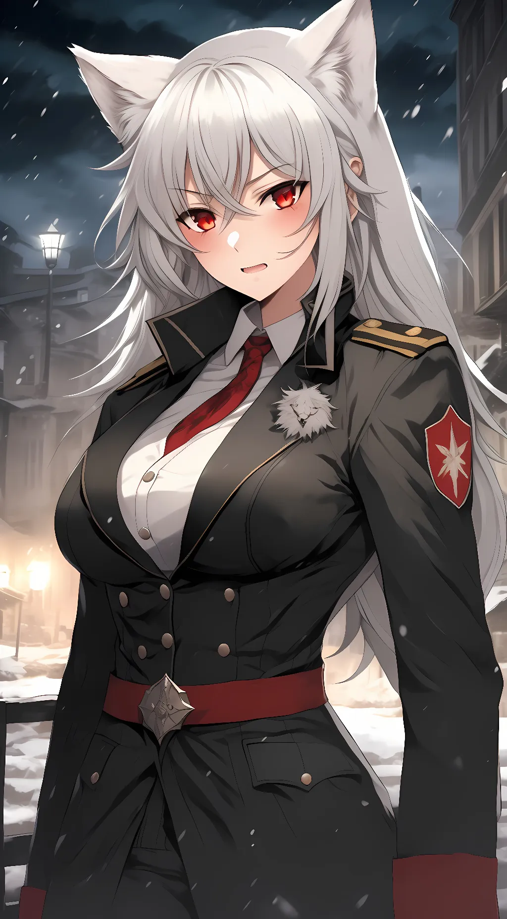 ai character: Natalie firewood background