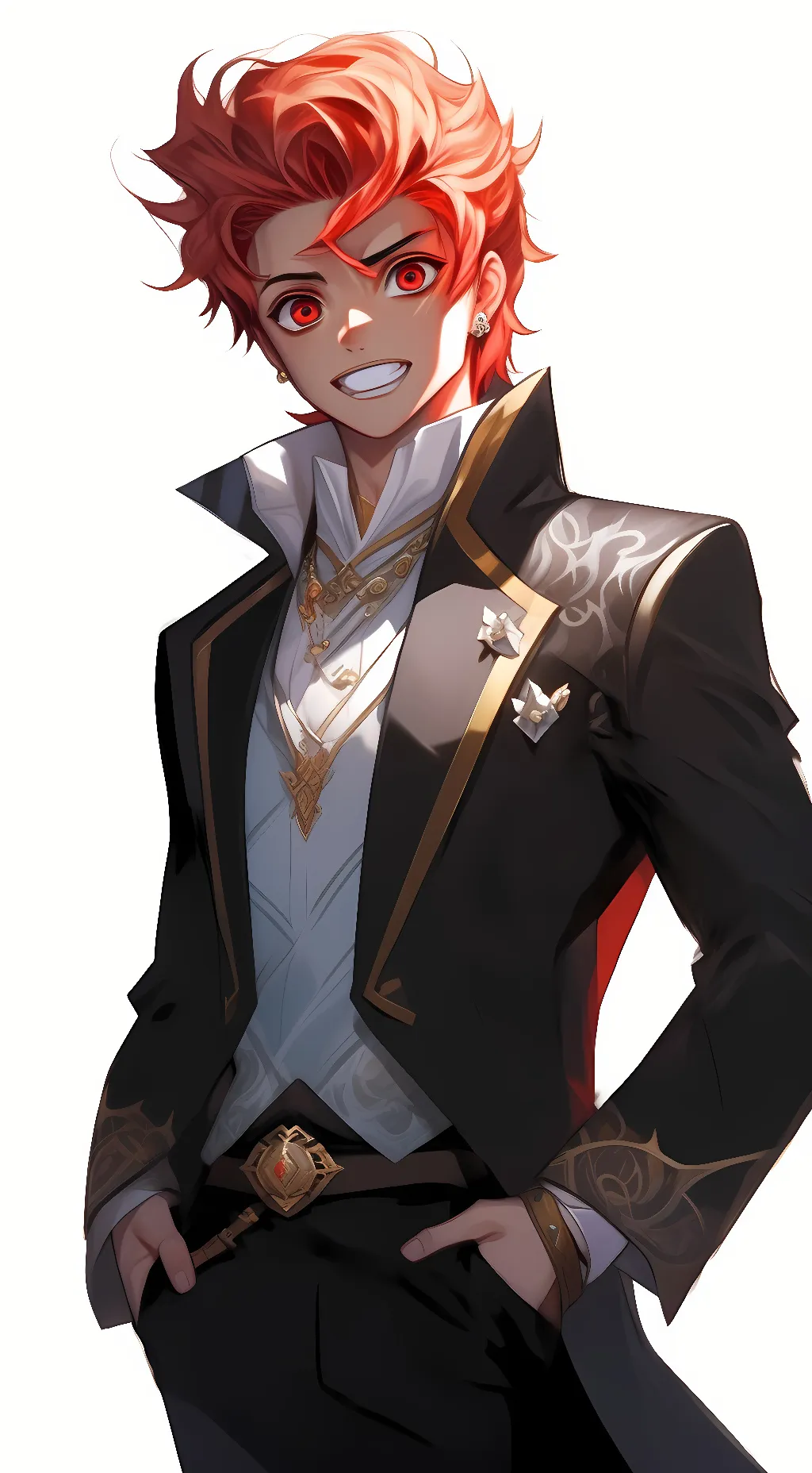 ai character: tanjiro kamodo  background